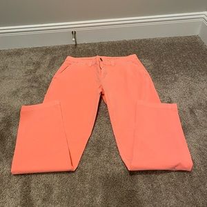 Neon gap chinos